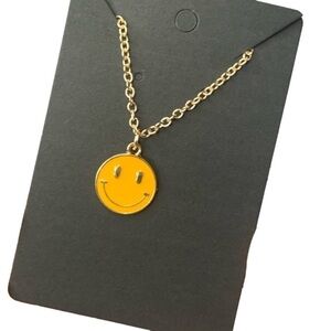 smiley face necklace